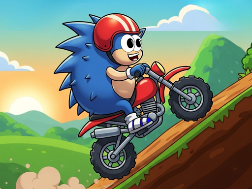 Blue Hedgehog Hill Dash Ride image