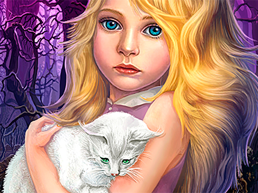 Hidden Object Girl and Cat image